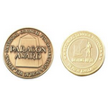 Economical Die Struck Brass Coin (1-1/2" Dia x 2.5mm thick)